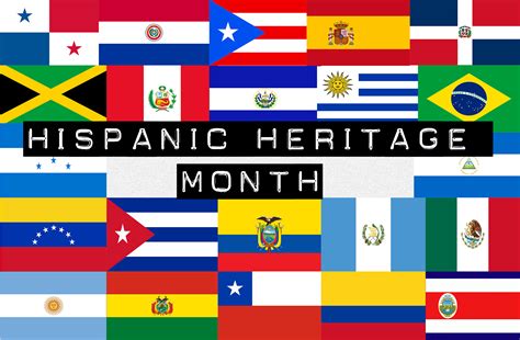Hispanic Heritage Month Flags Printable